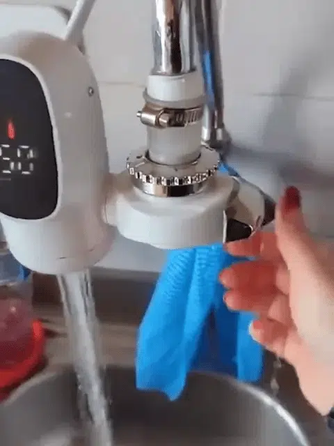Instalación del grifo calentador