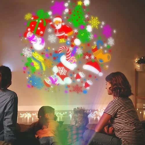 Lámpara Led For Proyector Láser Navideño Con Luces De Escen | MercadoLibre