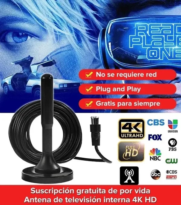Características de la antena para televisión