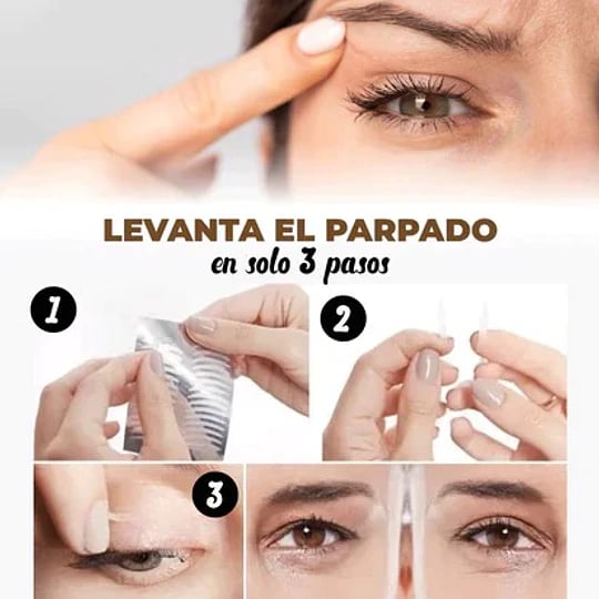 Set 126 Tiras o Parches Adhesivos Levanta Parpados Más Herramientas
