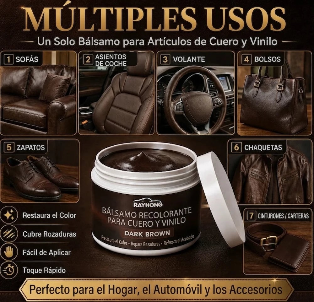 Múltiples usos del bálsamo para cuero