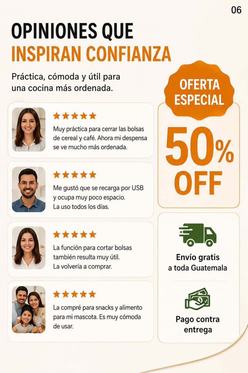 Características de la selladora