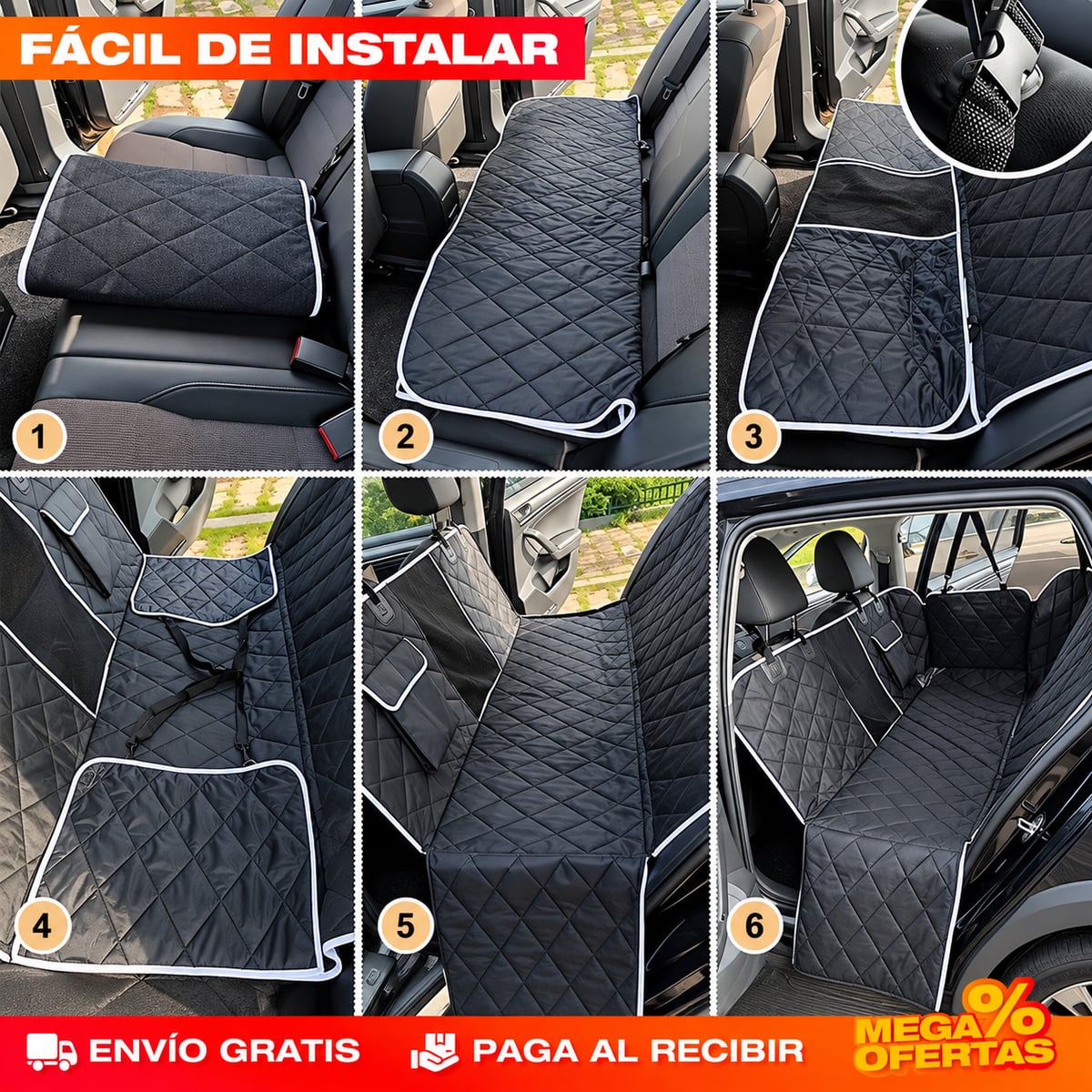 Pasos de instalación de la funda protectora