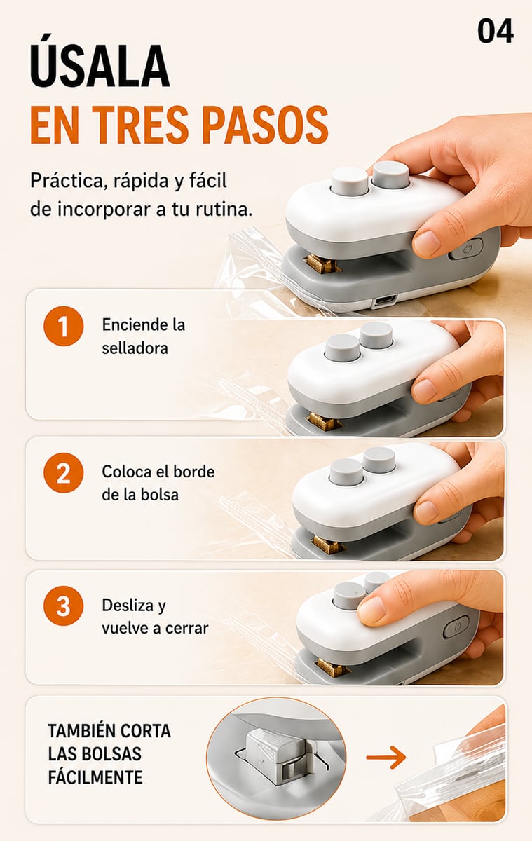 Mini selladora compacta