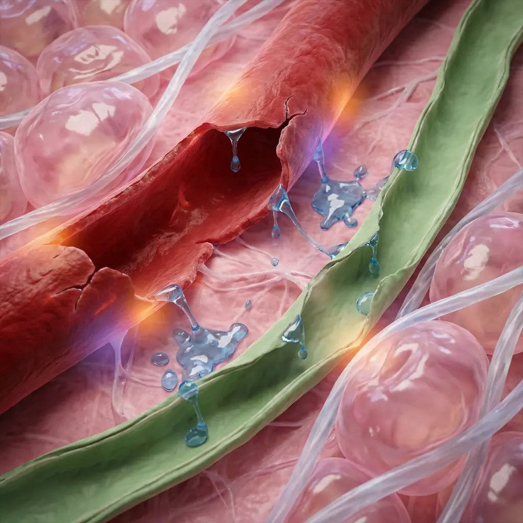 Estrés oxidativo e inflamación que bloquea los vasos linfáticos