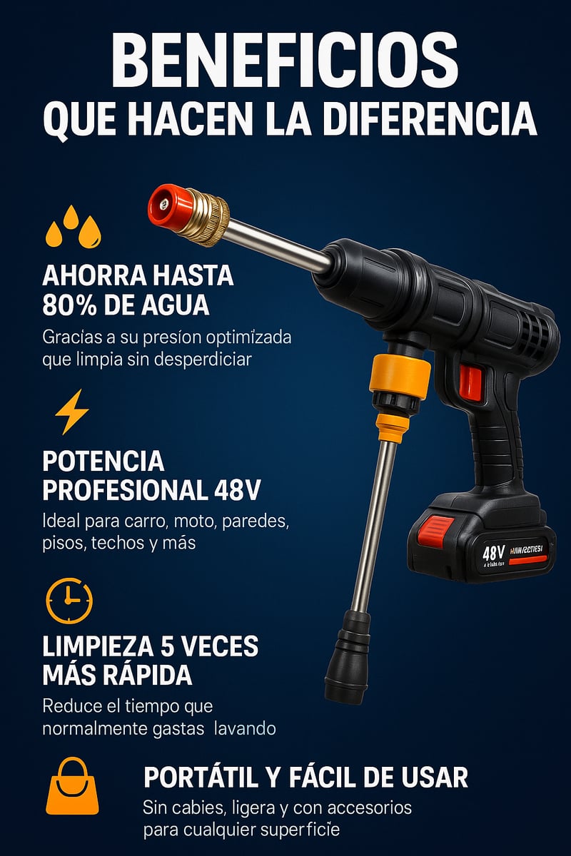 Beneficios visuales de la hidrolavadora