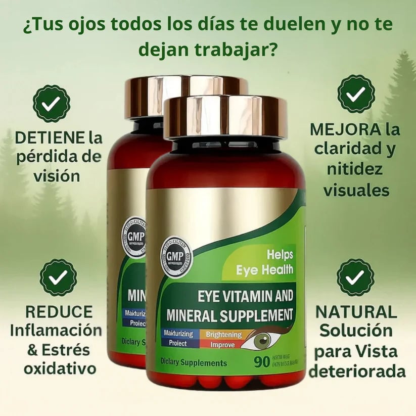 Zooone™ l Nutrición ocular diaria para ver nítido y sin cansancio - 100% Natural + ENVÍO GRATIS