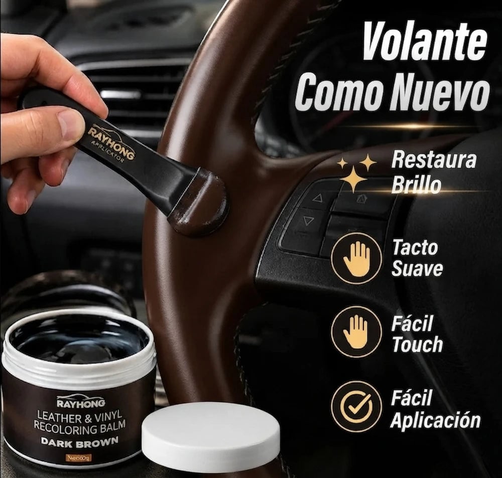 Aplicación del bálsamo sobre cuero