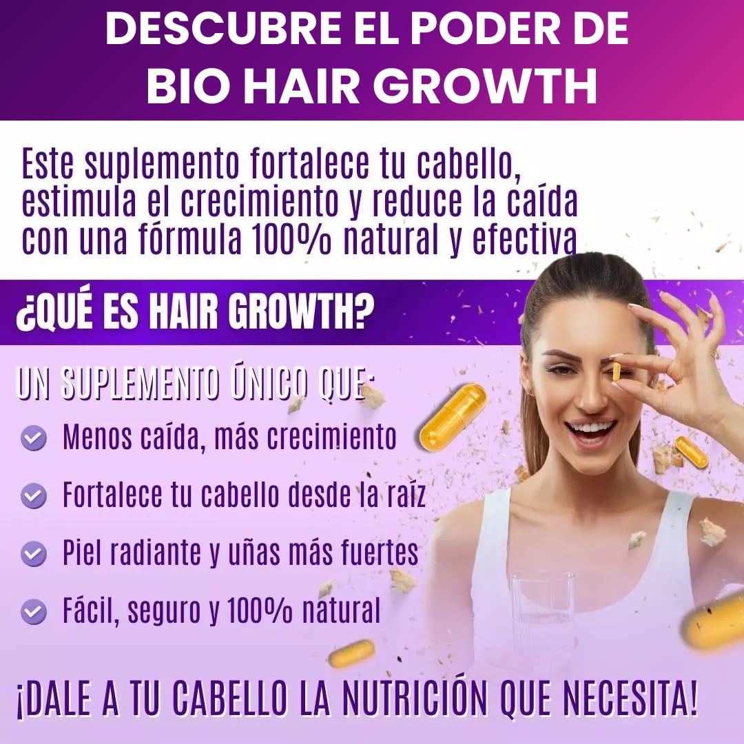 Bio HairGrowth® - Recupera y Fortalece el Cabello