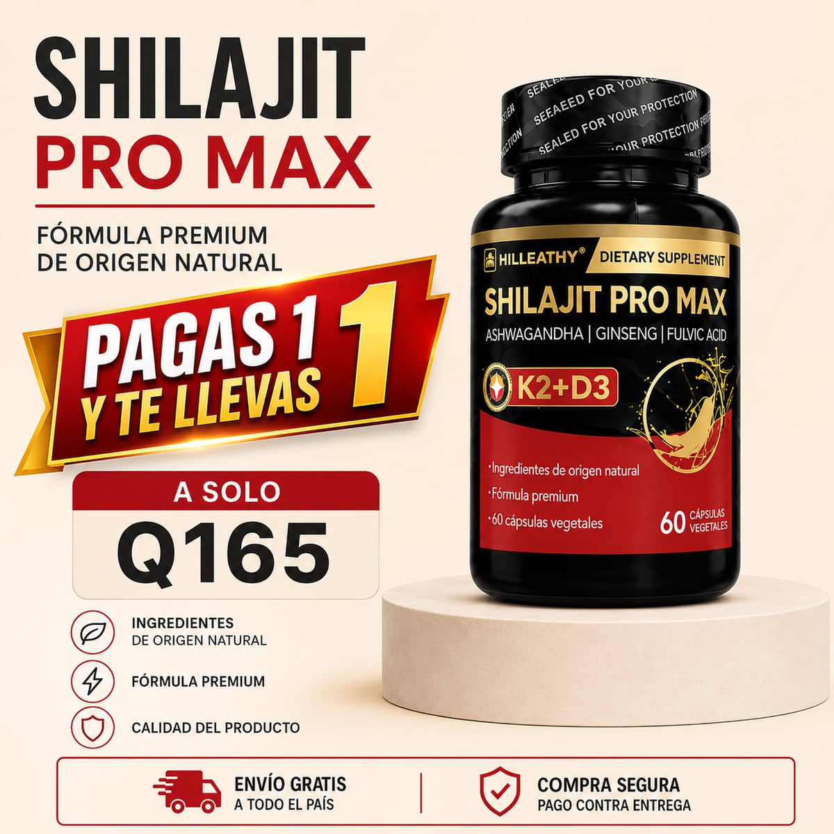 Shilajit fórmula premium