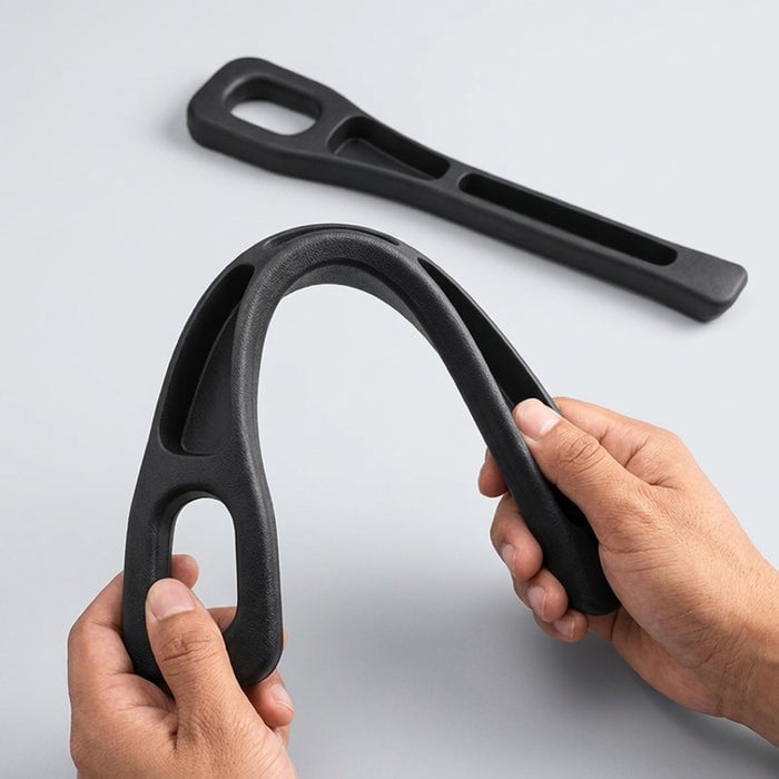 Tira rellenadora flexible doblada