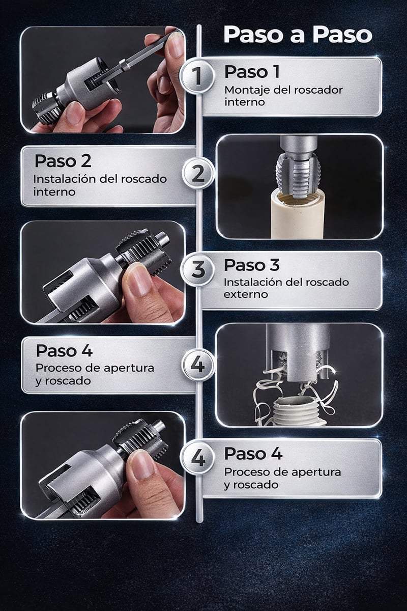Beneficios del kit roscador PVC