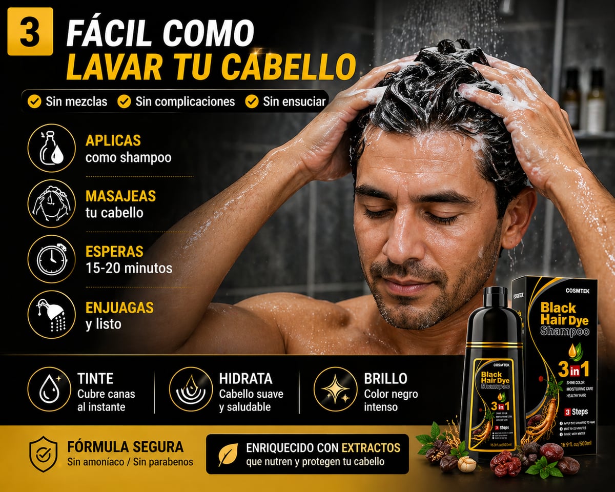 SHAMPOO TINTE CUBRE CANAS