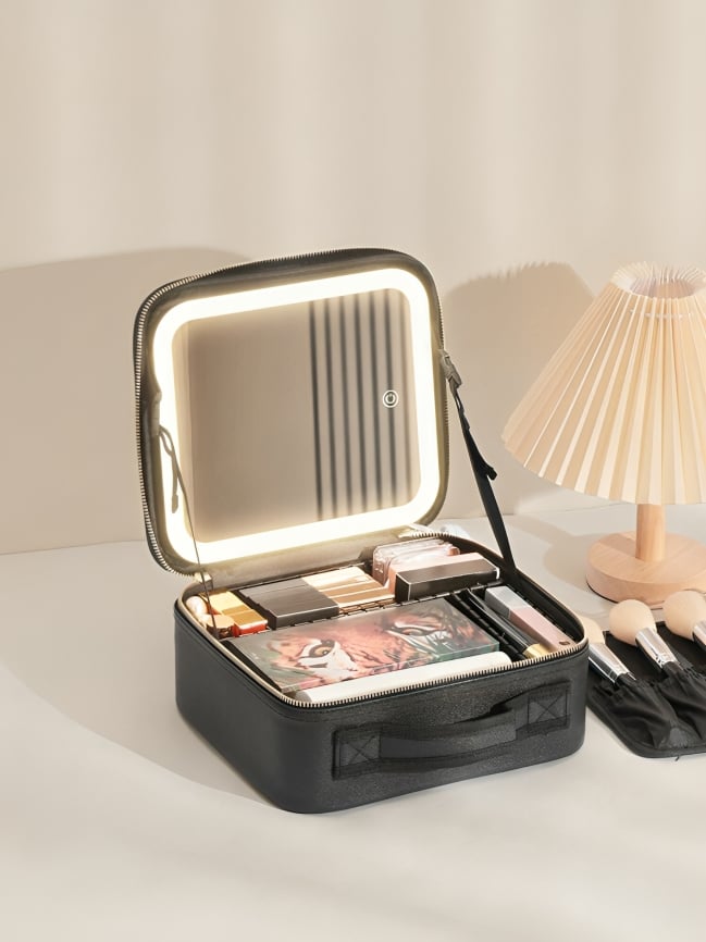  Cosmetiquera | maquillaje con espejo y luces LED