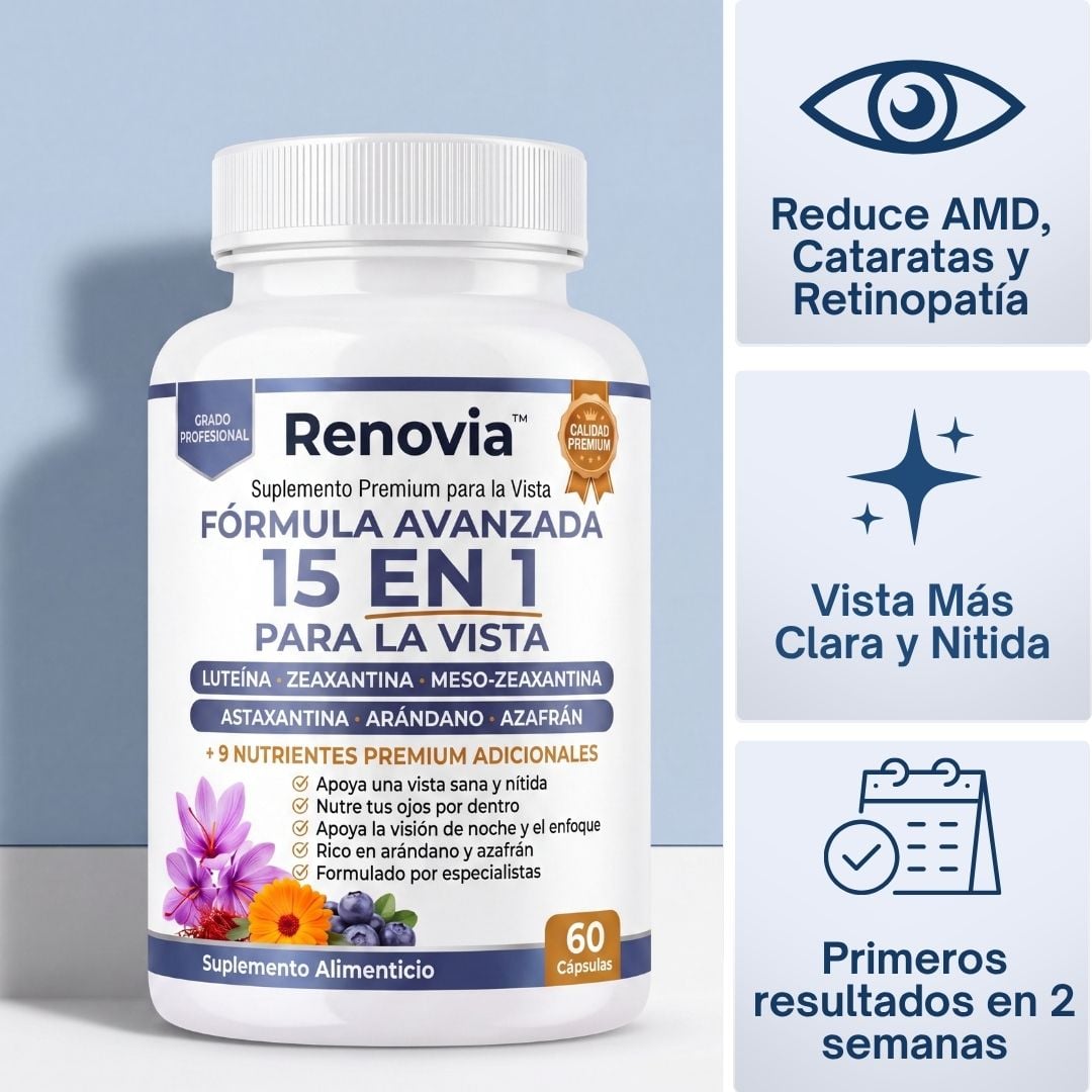 Renovia 15 en 1 en Softgels® - Renueva y Protege tu Vista, Naturalmente