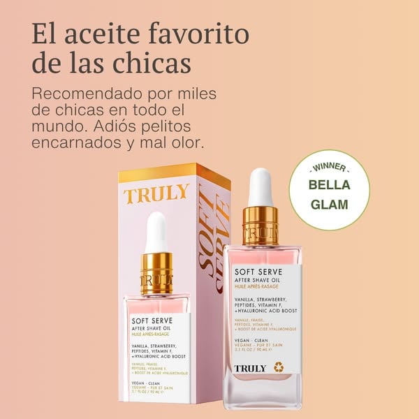 2X1 Aceite Post-Afeitado Truly Soft Serve - Piel de Seda e Hidratada
