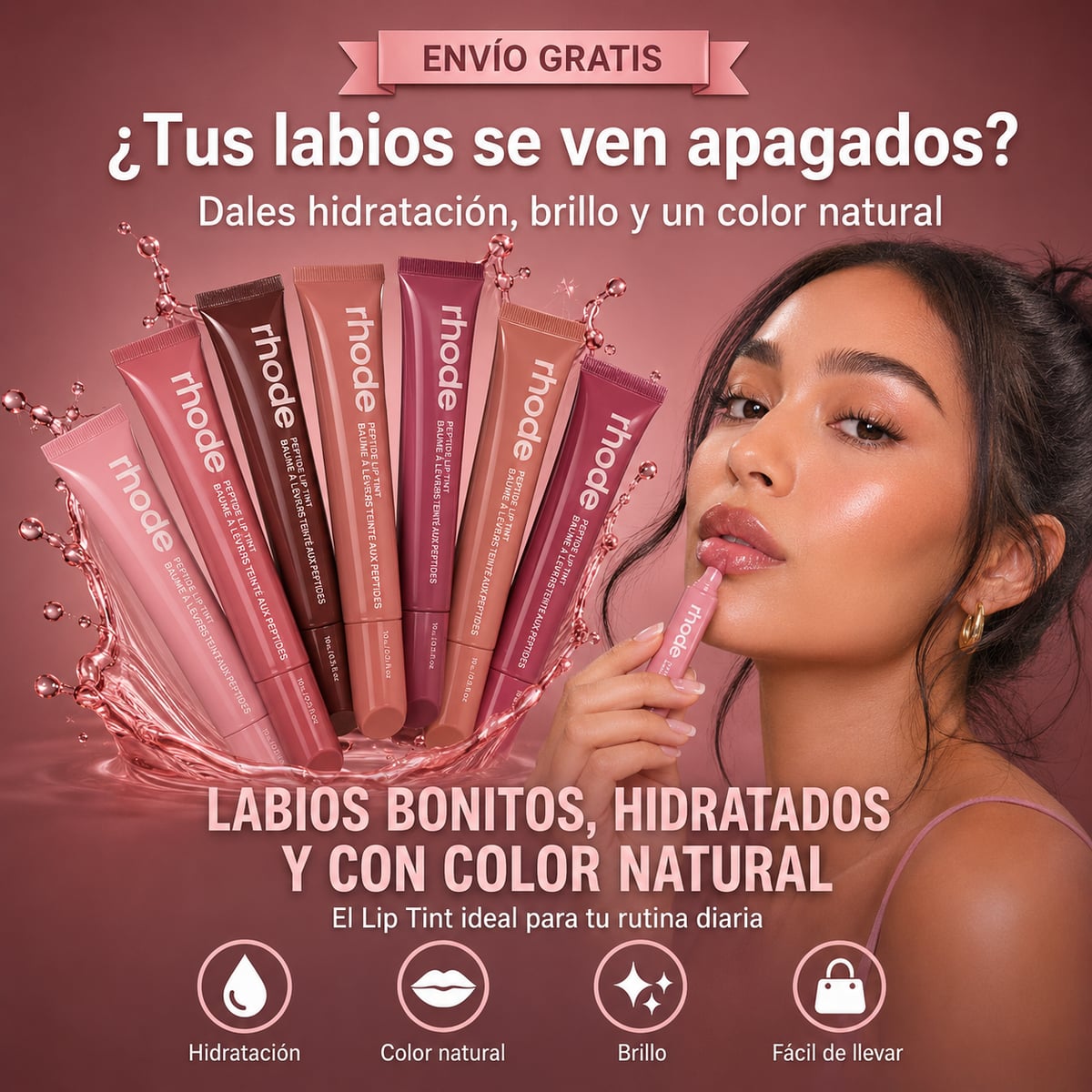 Rhode Peptide Lip Tint™ – Hidratación, Brillo y Color Natural