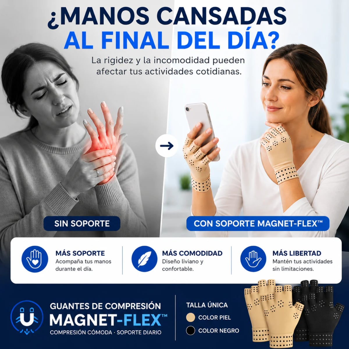 🧤 ¡Alivia las molestias de tus manos con nuestros Guantes Magnéticos!
