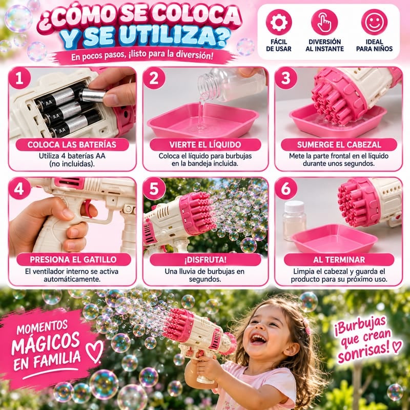 OFERTA NAVIDAD - LANZABURBUJAS TURBO 32 - ENVIO GRATIS
