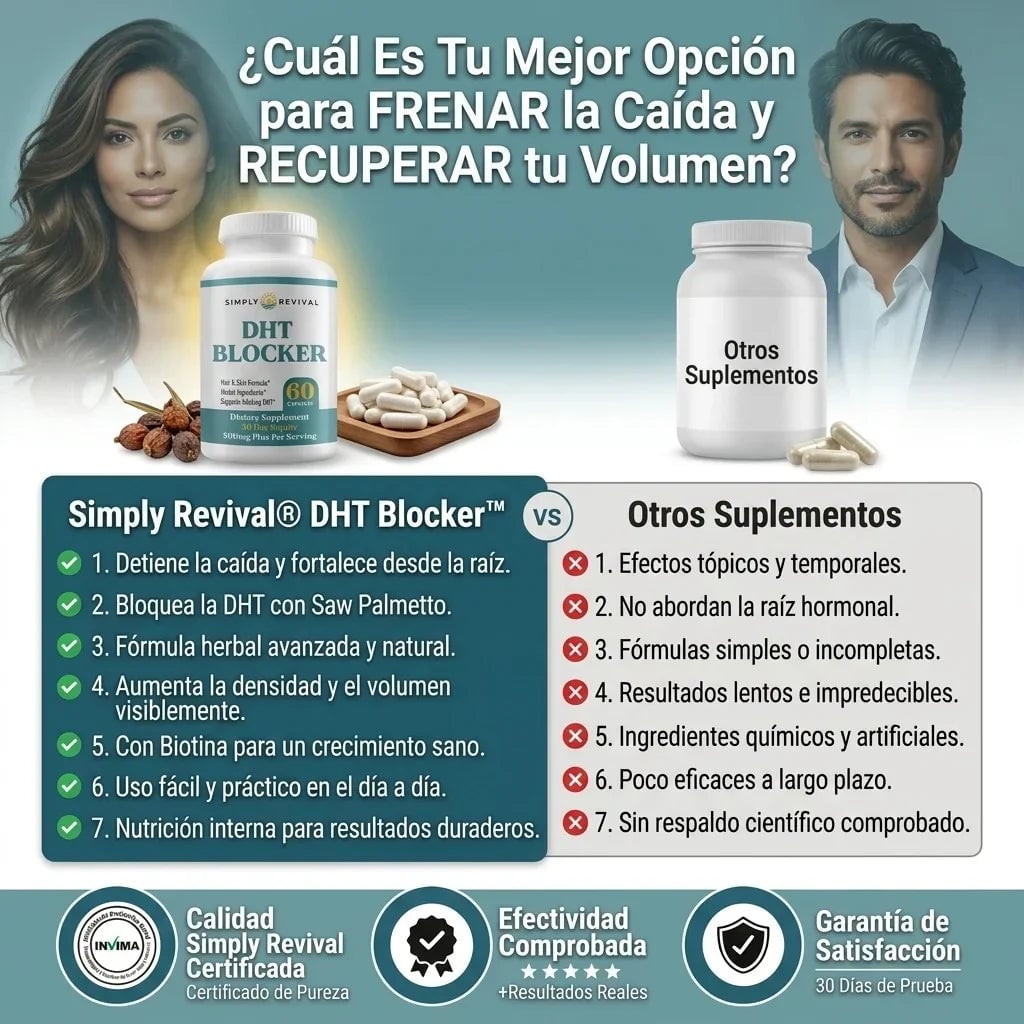 2X1 DHT Blocker™ Bloqueador Herbal de DHT para el Crecimiento y Fortalecimiento Capilar+ ENVIO GRATIS 🎁