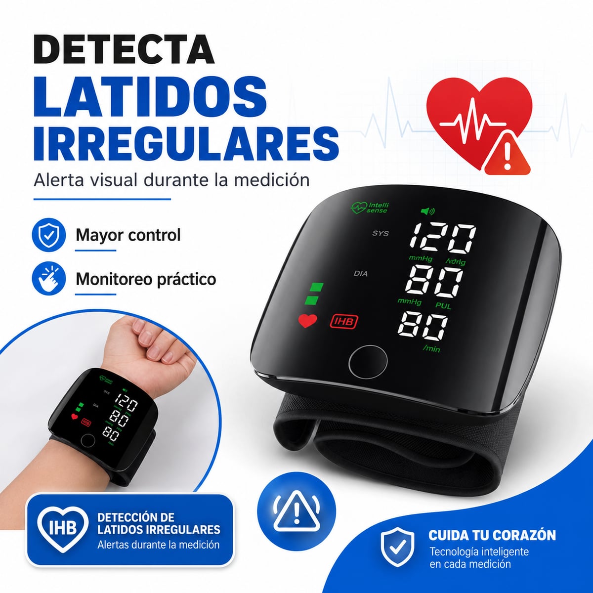 TensiCare Pro™ | Controla tu presión fácilmente desde casa