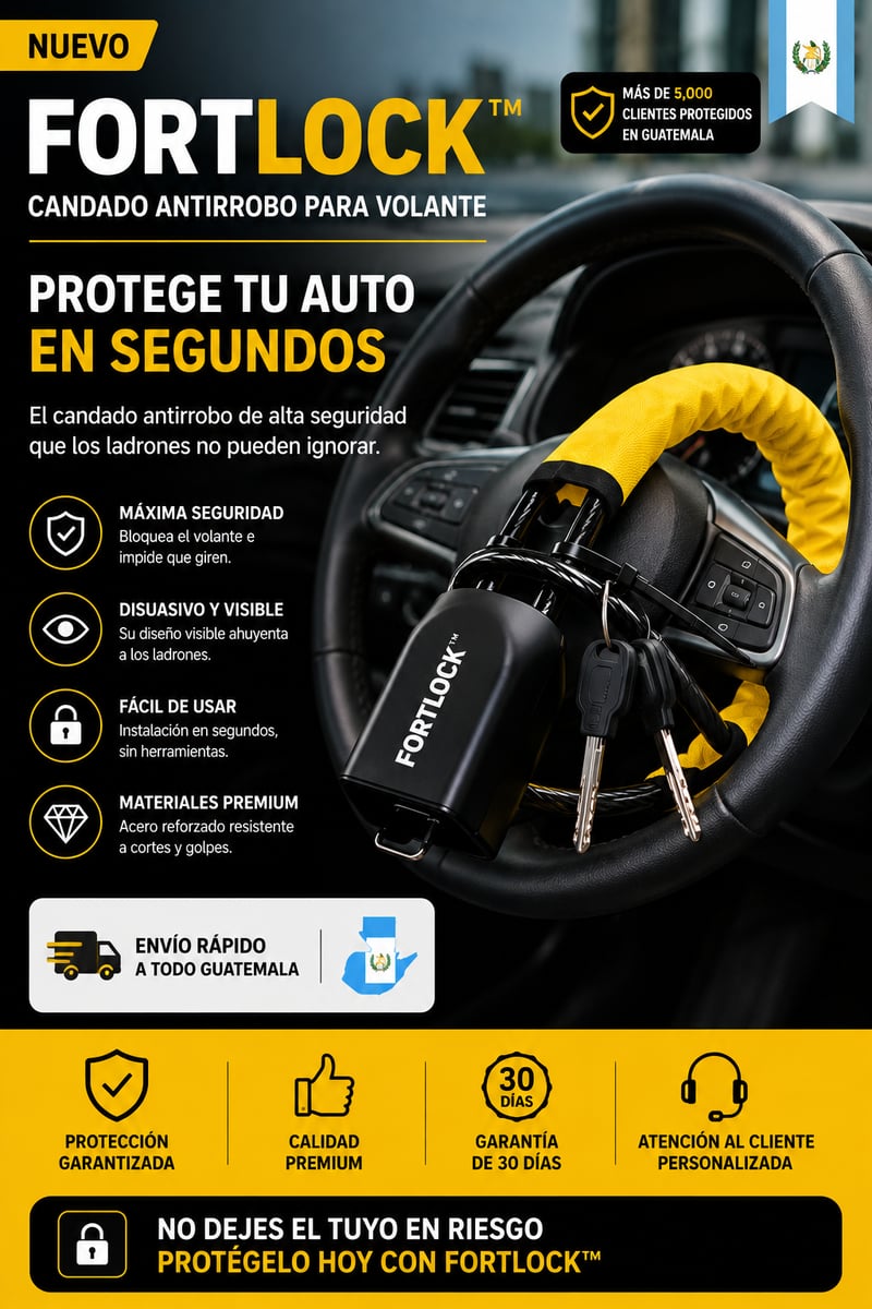 FORTLOCK™ | El candado antirrobo que protege tu vehículo en segundos +Envio gratis🚚
