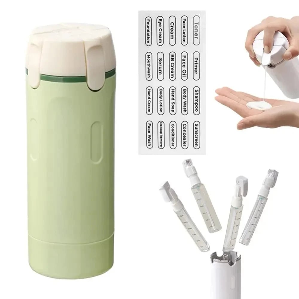 Dispensador 4 en 1 para Viajes o Gym