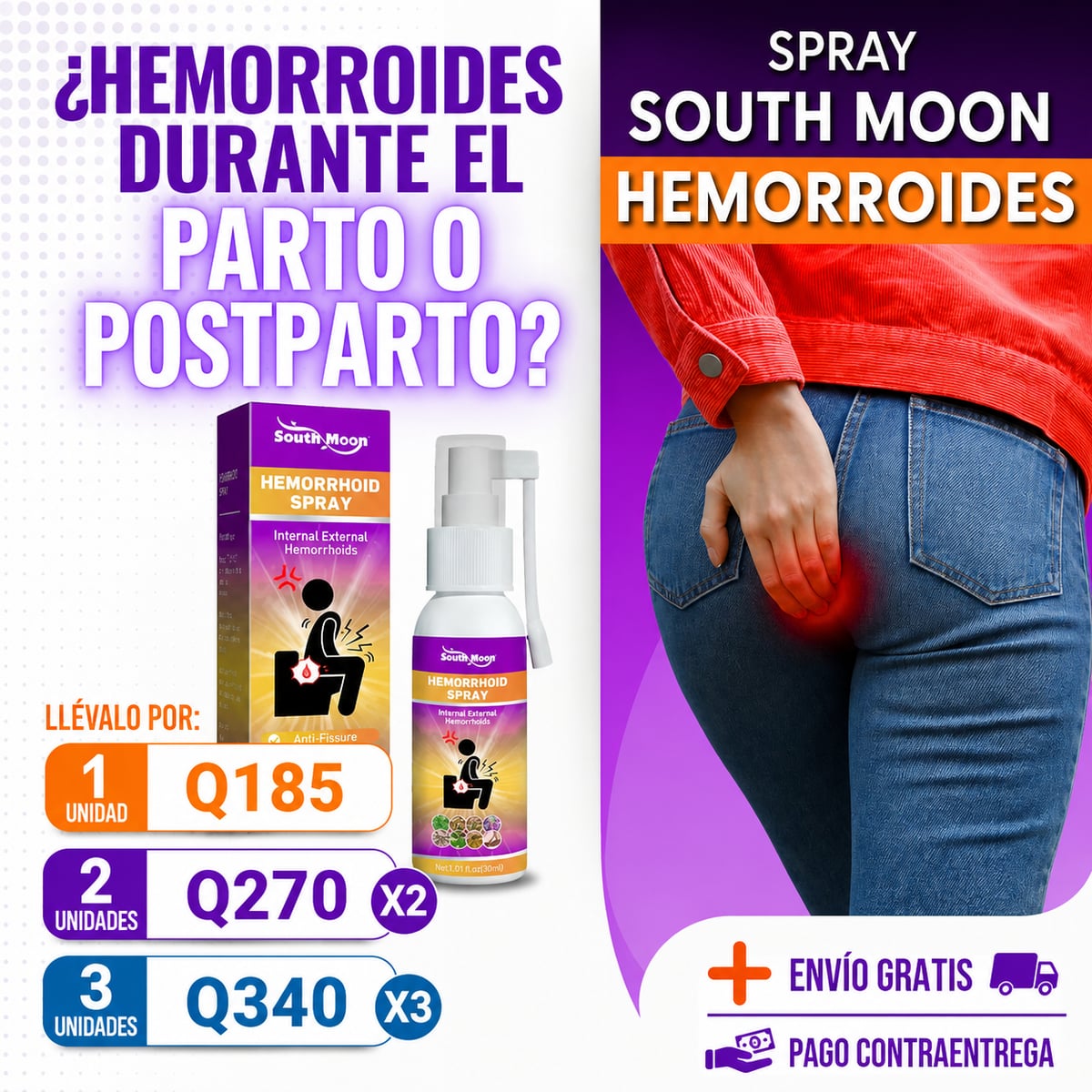 Spray South Moon - Alivia tus Hemorroides