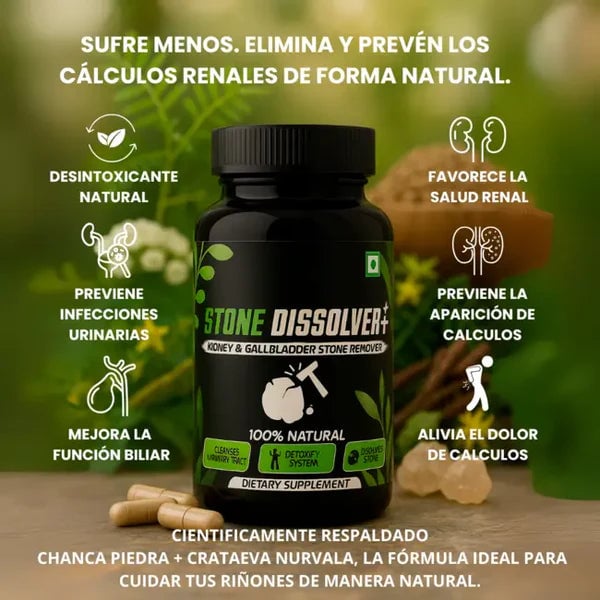 StoneDissolver - Suplemento Renal para Calculos y Apoyo a los Riñones