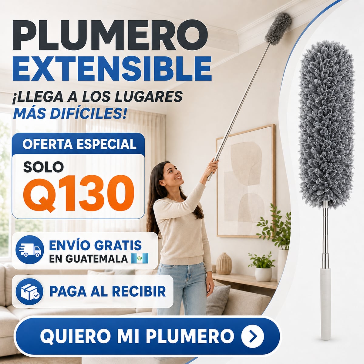 Plumero Extensible de Microfibra/ Envió Gratis / Paga al Recibir