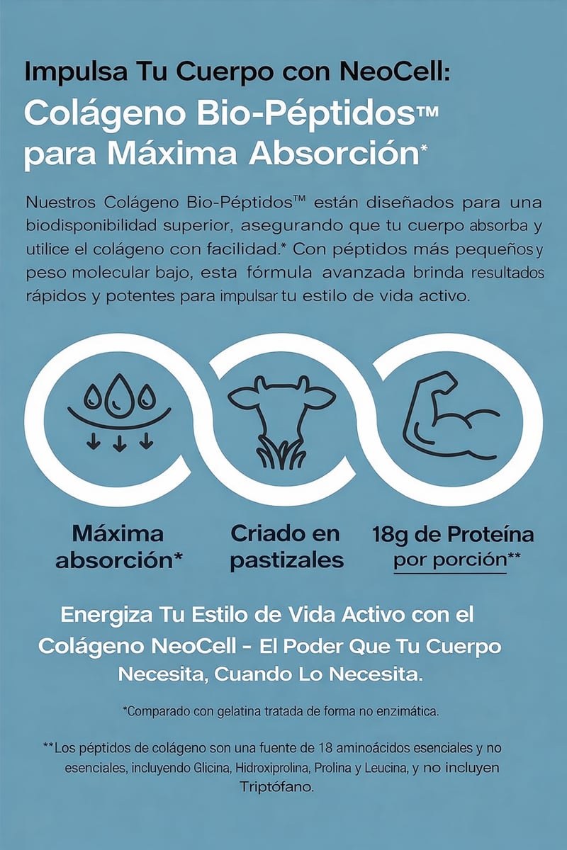 🌿💅🏻COLÁGENO BIO-PEPTIDOS SIN SABOR - NEOCELL + ENVIO GRATIS🚚