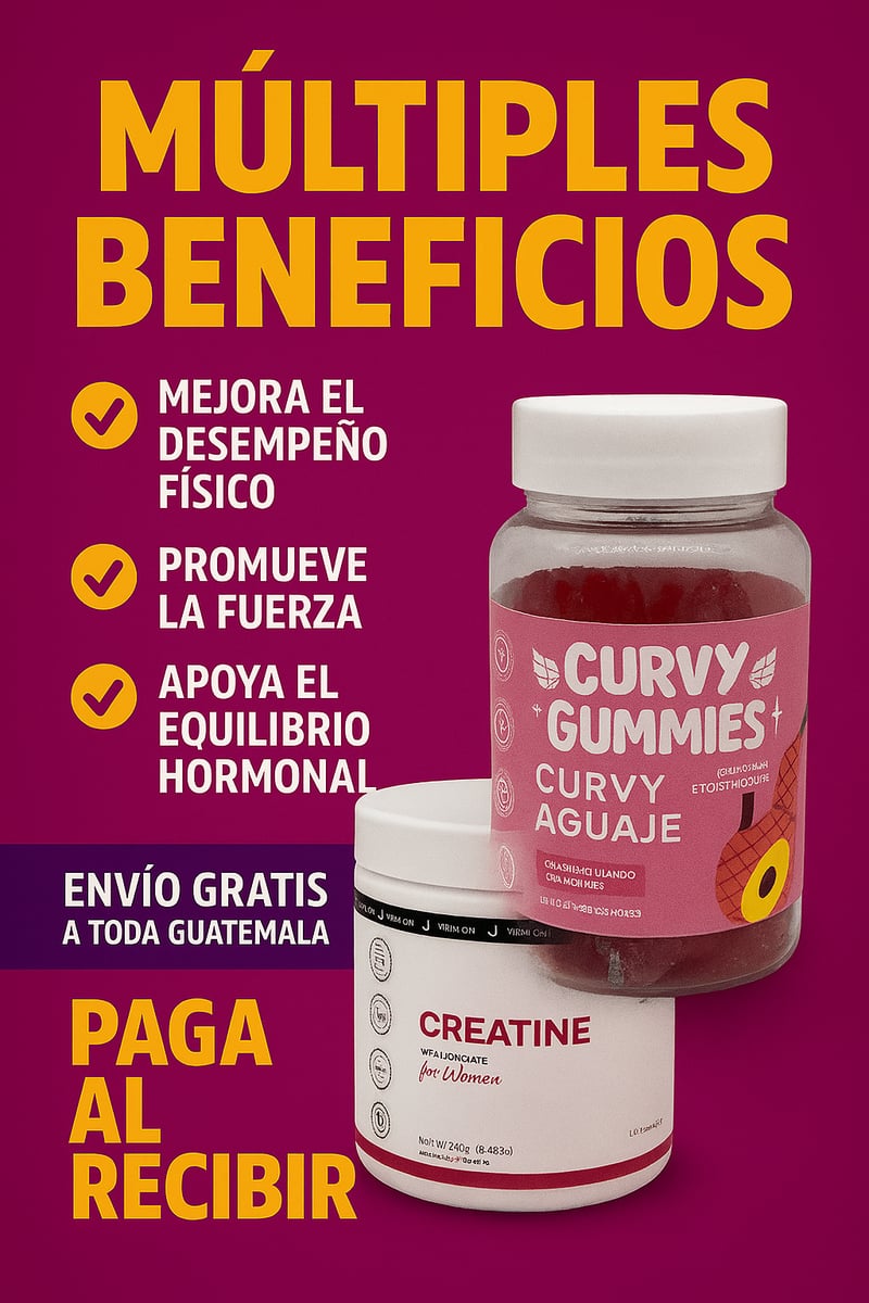 ✨ Combo Creatina + Curvy ✨ 📦 ¡Pagas cuando recibes! 🚚 Envío gratis a tu puerta