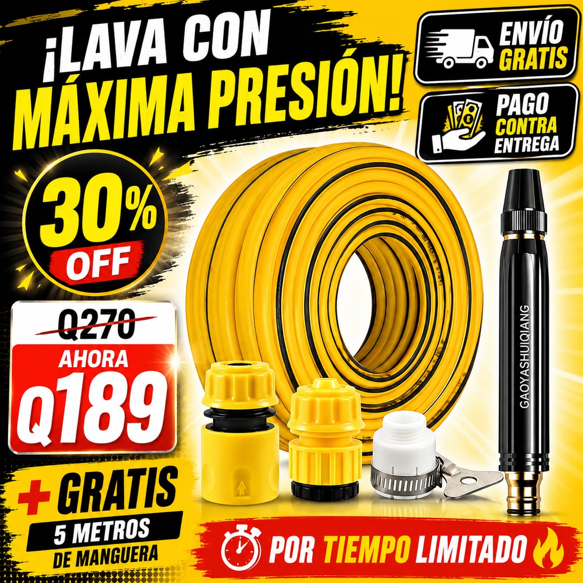 💦 ¡CONVIERTE TU MANGUERA EN POTENCIA DE LIMPIEZA!/ PAGA AL RECIBIR