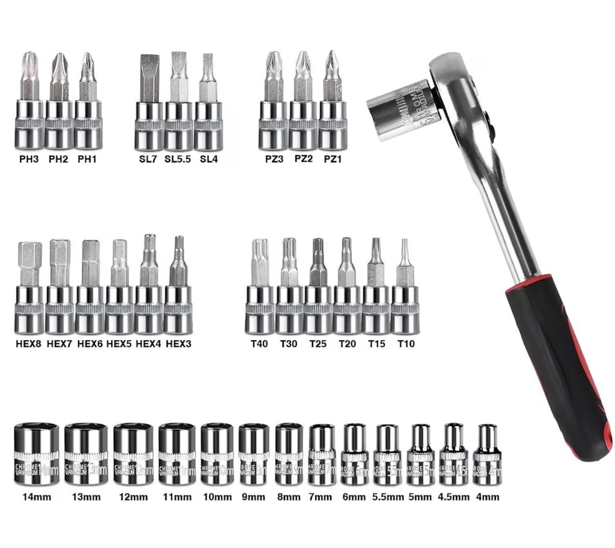 Set de Llaves de Dado 46 Piezas – Todo lo que Necesitas en un Solo Estuche