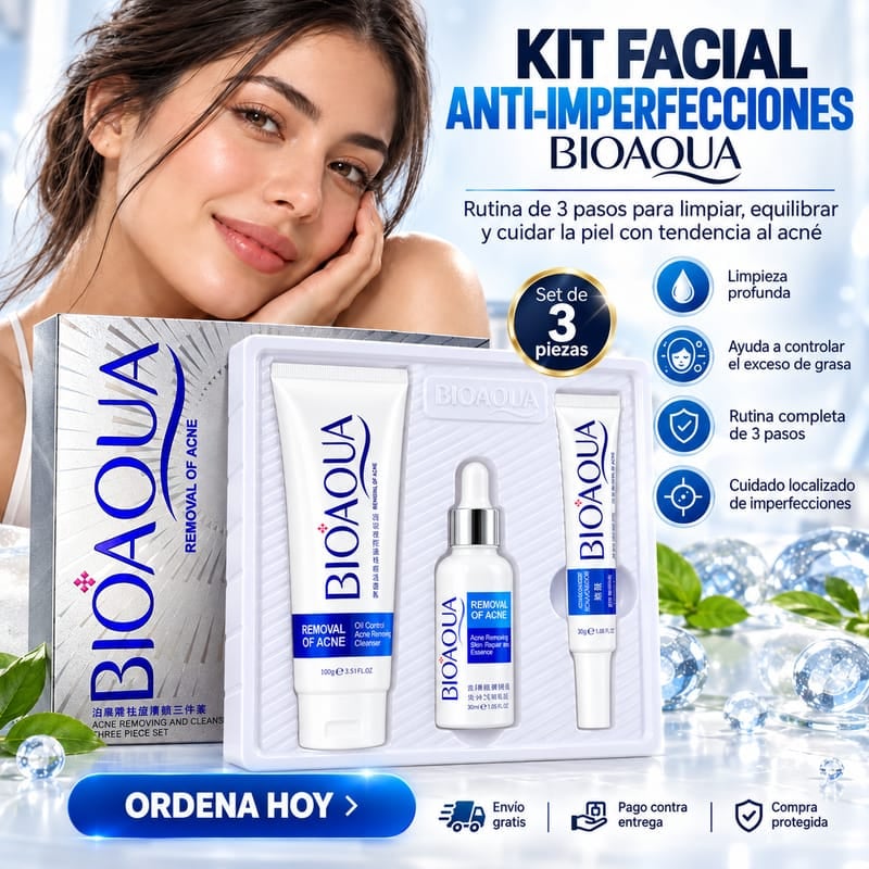 ¡Dale a tu piel una nueva rutina! ✨ Kit Facial Antiacné BIOAQUA