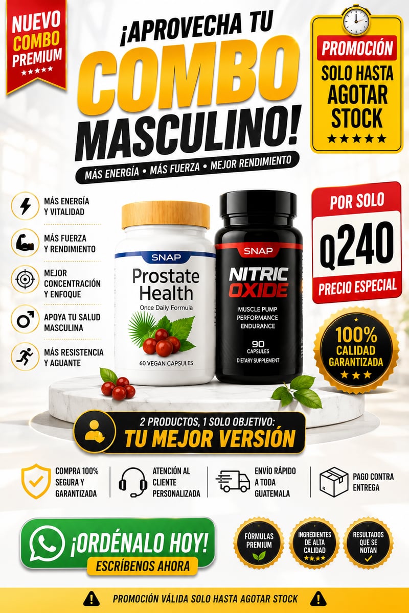 Próstata Max™ | Dúo Potente 2 en 1 OFERTA SOLO POR HOY 😱