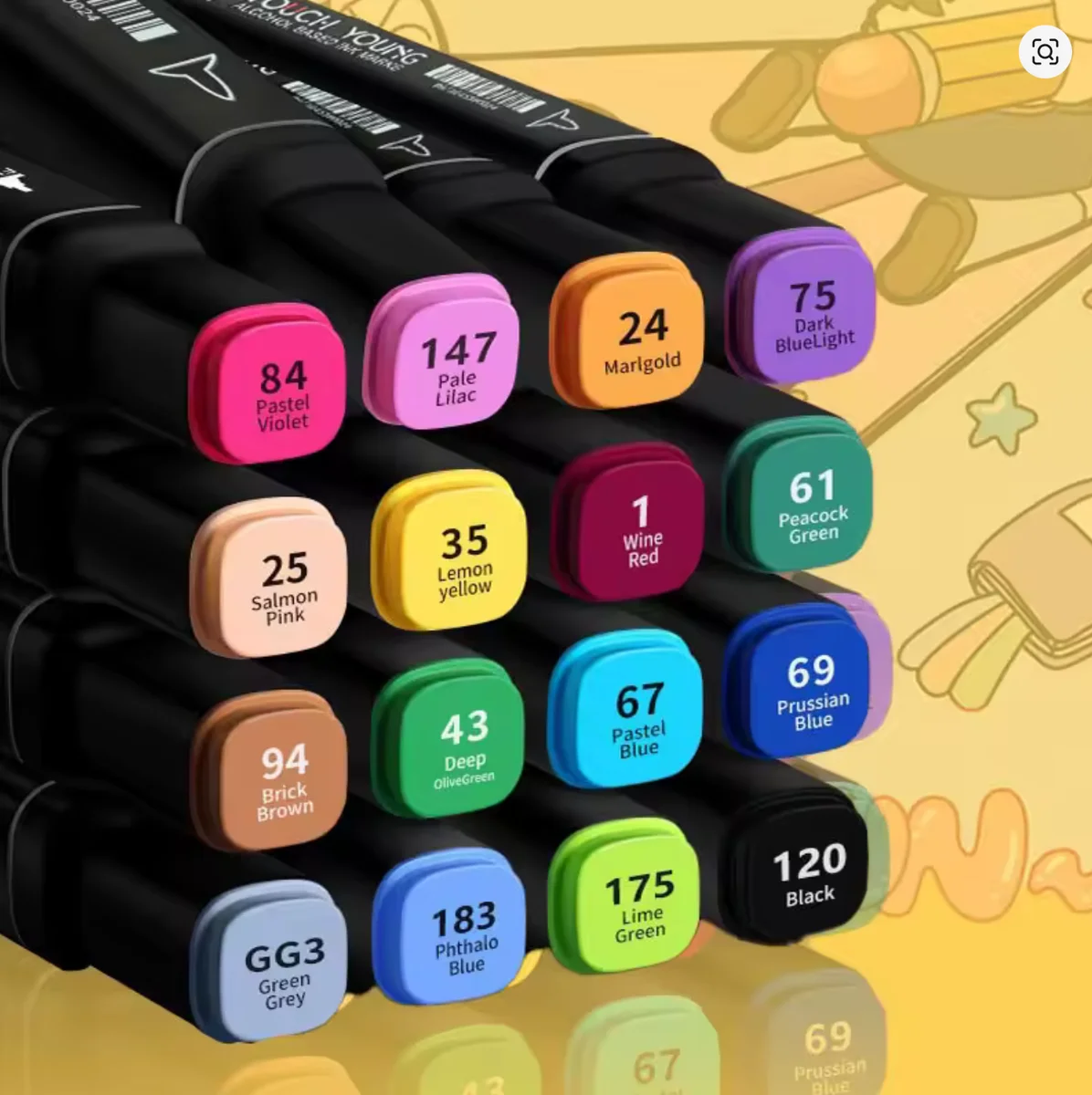 Set Profesional de Marcadores 168 Pcs 