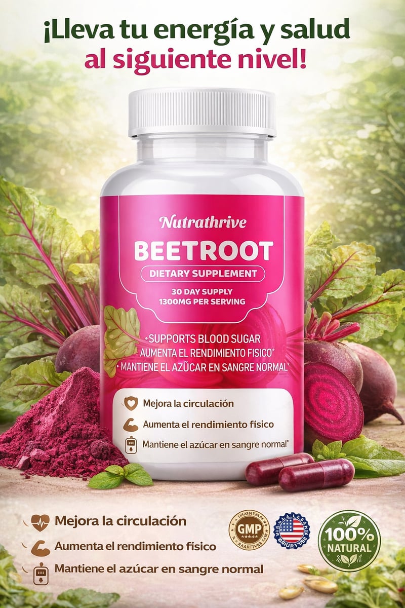 2x1 Beetroot – 🚀 ¡RECUPERA TU VITALIDAD Y POTENCIA NATURAL!