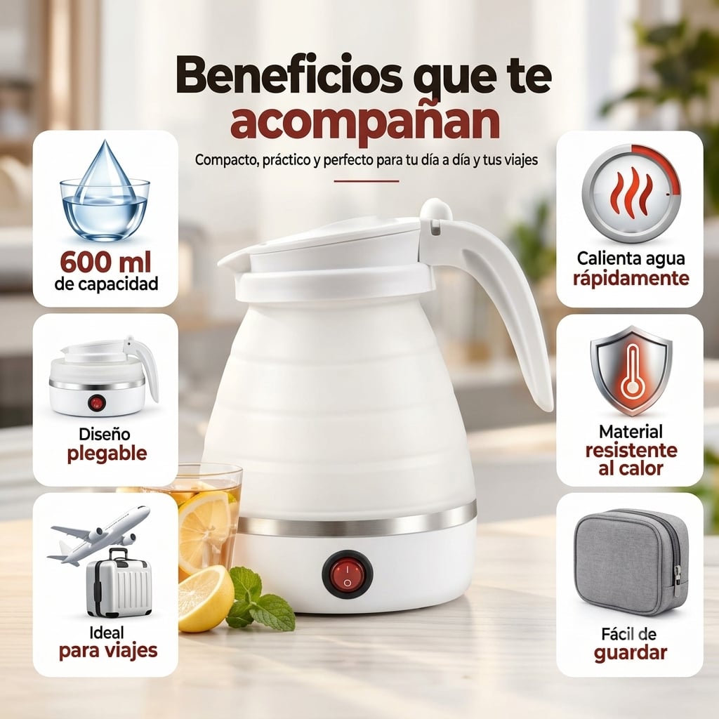 HERVIDOR ELECTRICO PEGABLE DE AGUA