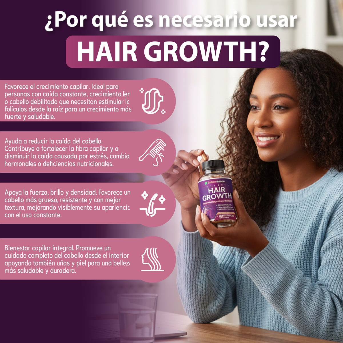 HAIR GROWTH™ — ¡2 + 1 GRATIS por tiempo limitado! ⏰