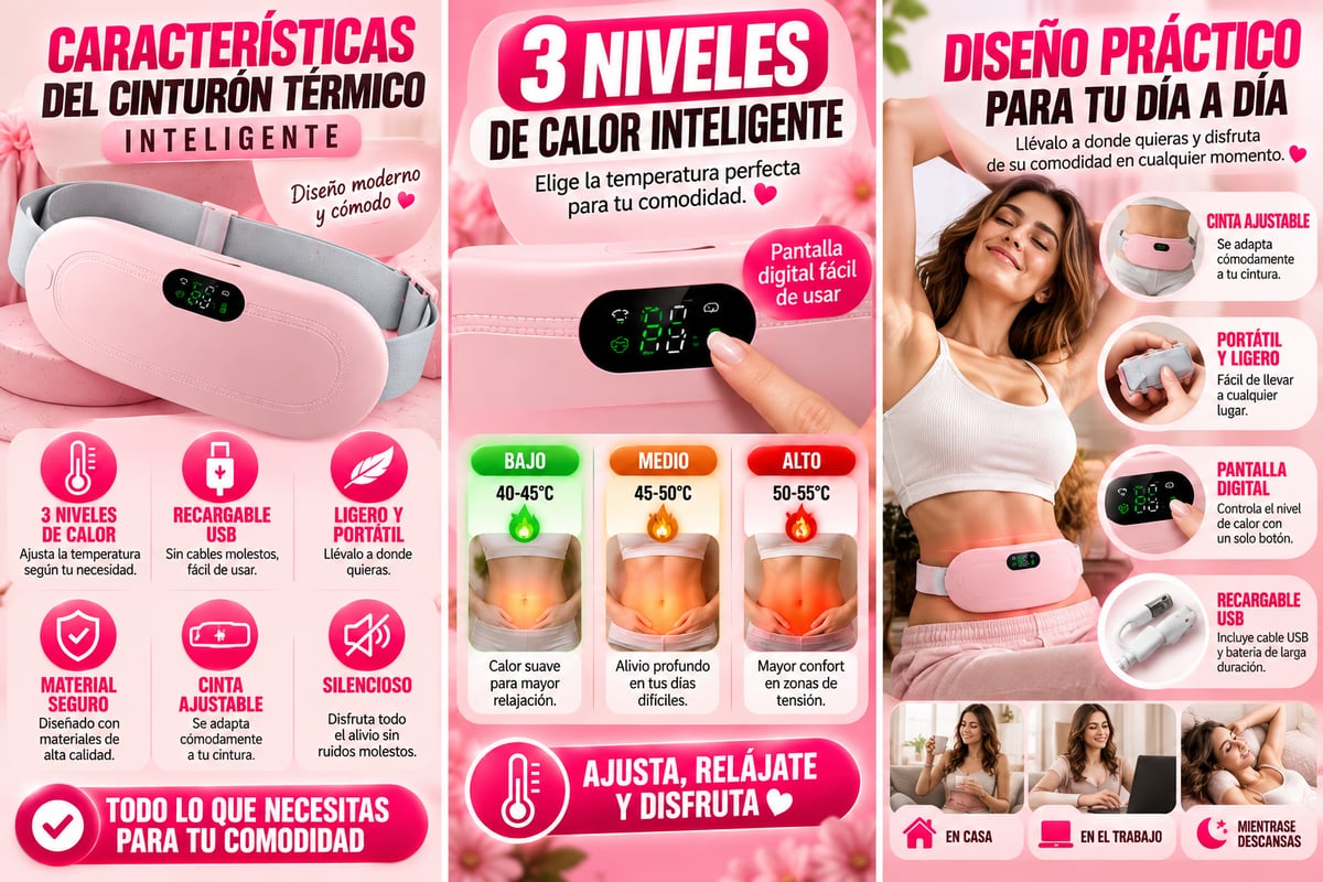 CINTURON DE MASAJES PARA COLICOS