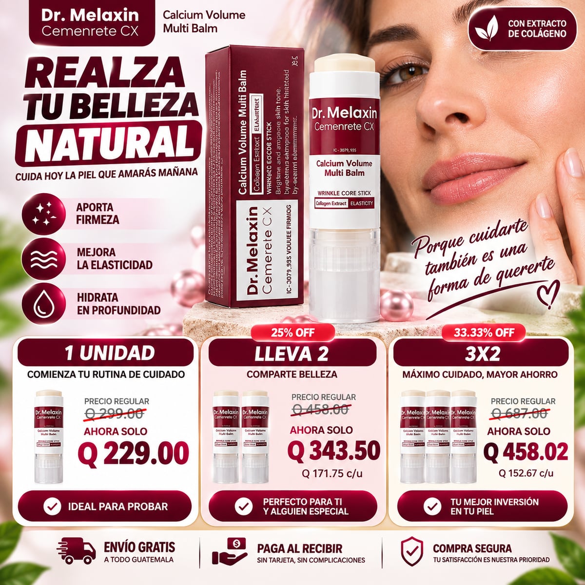 Dr. Melaxin Bálsamo Coreano de Colágeno Reafirmante Antiedad y Antiarrugas