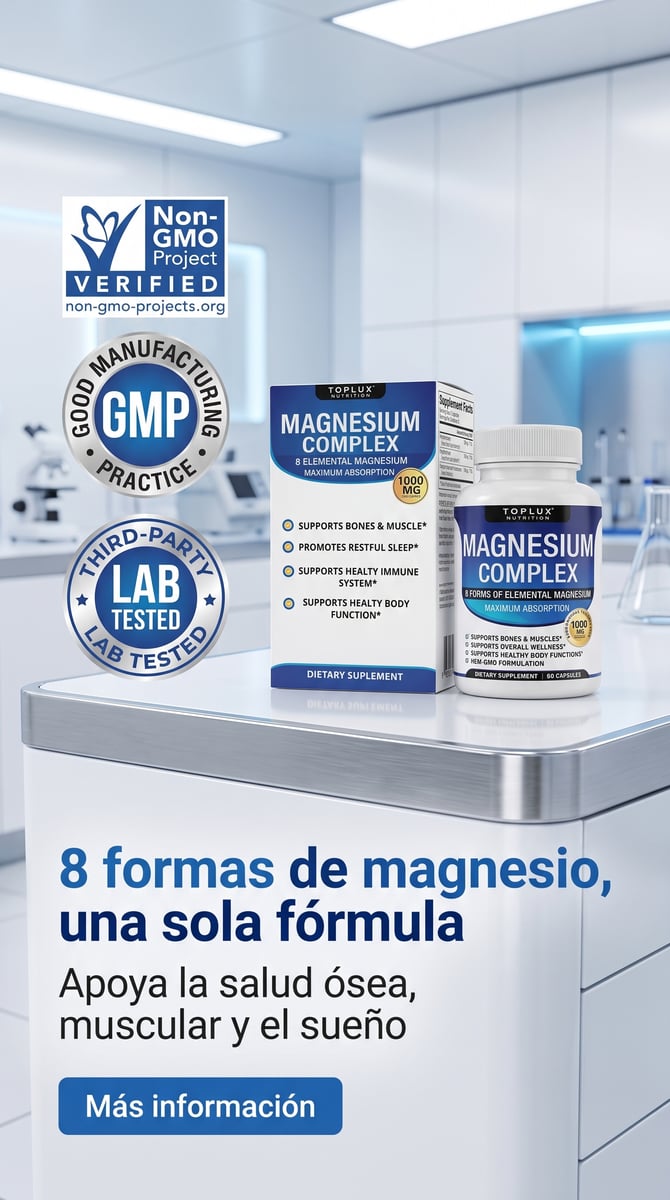 Magnesium Complex TOP ORIGINAL - Energía, descanso y calma en una sola cápsula