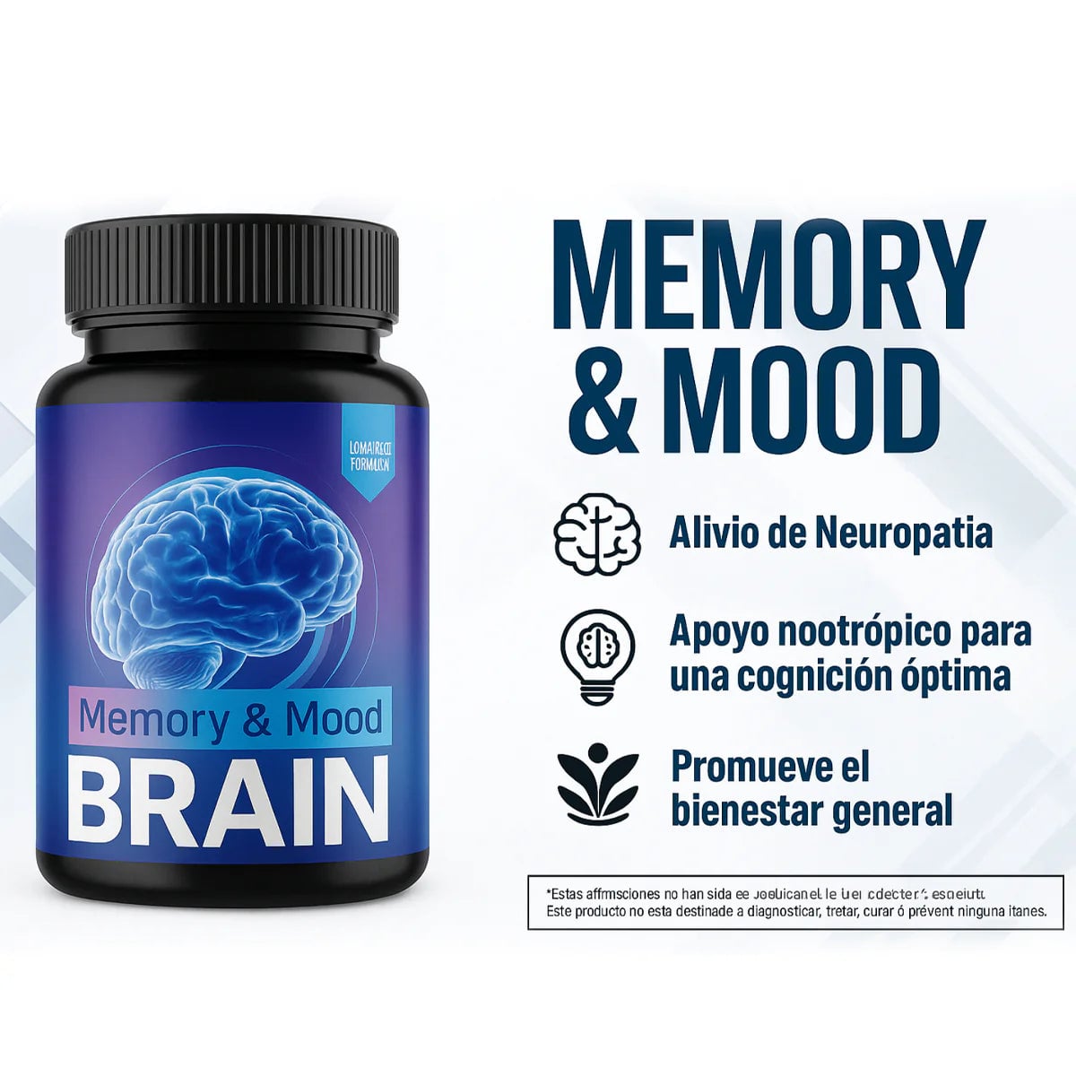 Neuro Brain 60 Caps - Alivio Natural de Neuropatia - Envio Gratis