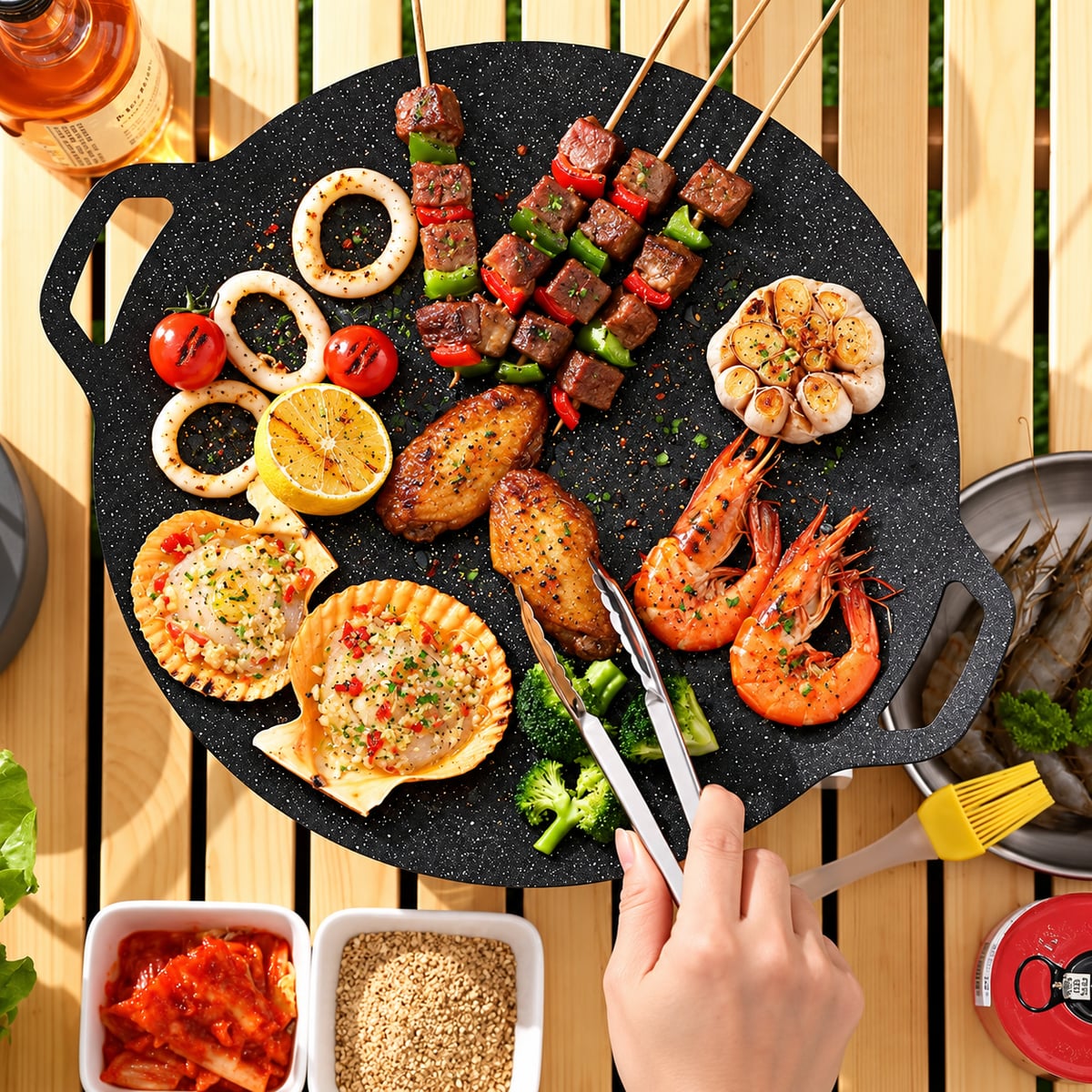 SARTÉN COMAL ANTIADHERENTE MULTIUSOS / IDEAL PARA ASADOS Y PARRILLADAS + ENVIO GTATIS