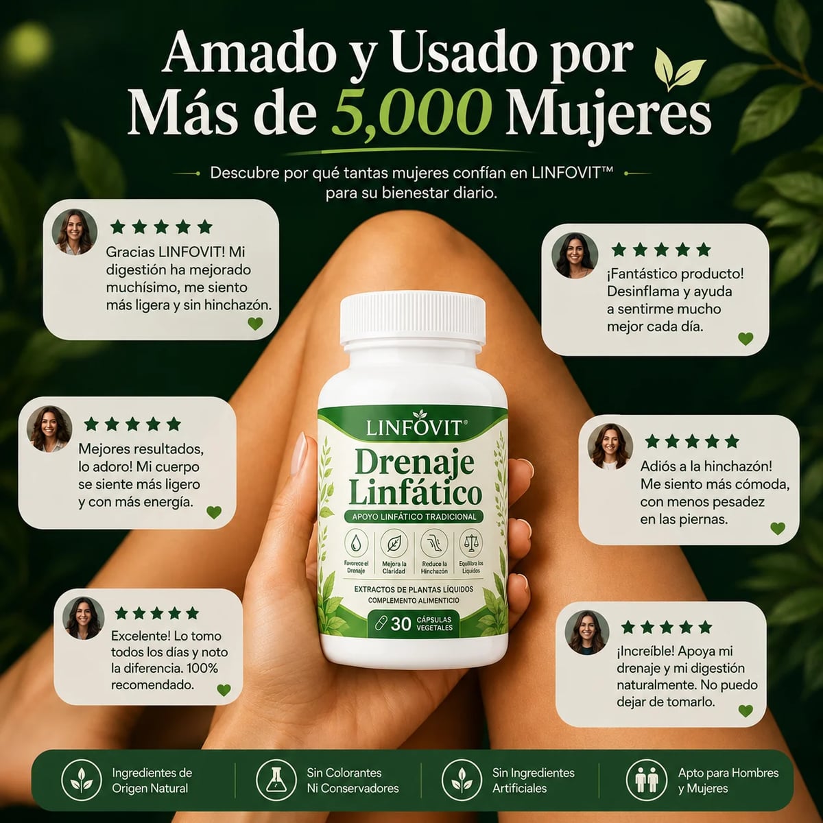 Linfovit™| Soporte Metabólico Contra Líquidos Retenidos 🌿 2x1