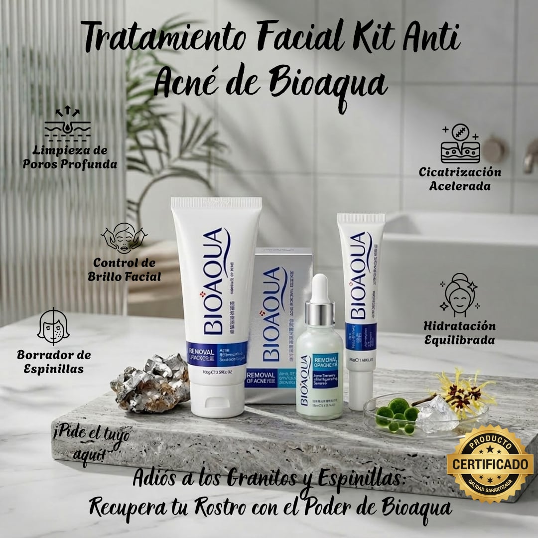 Kit Tratamiento Facial Anti Acné de Bioaqua