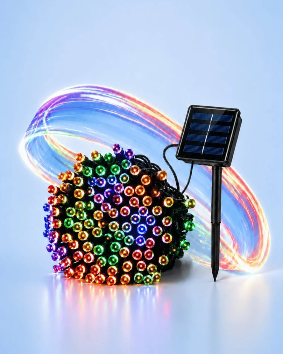 luces navideñas solares