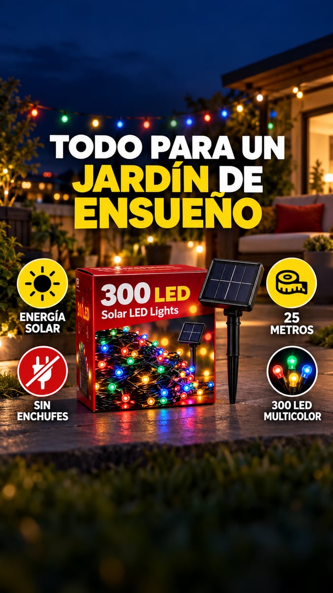 luces navideñas solares