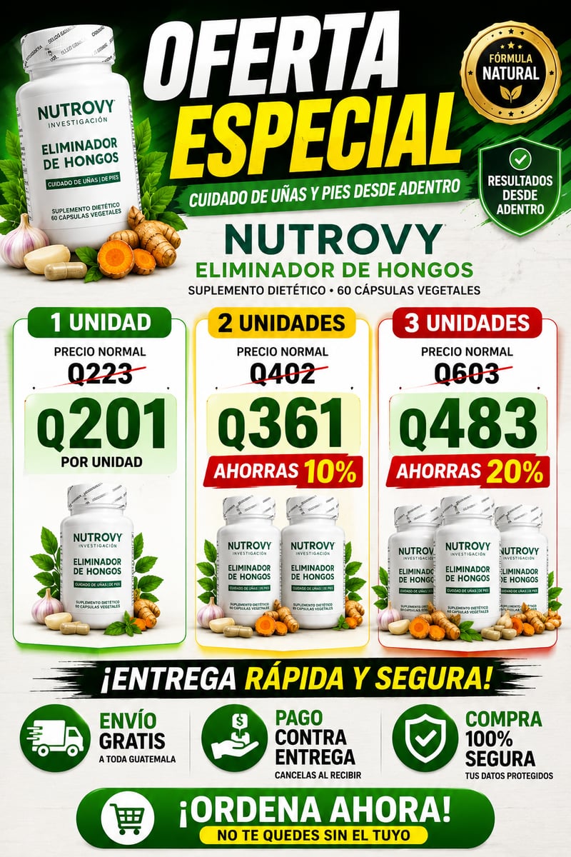 Nutrovy Eliminador De Hongos Uñas + ENVIO GRATIS 